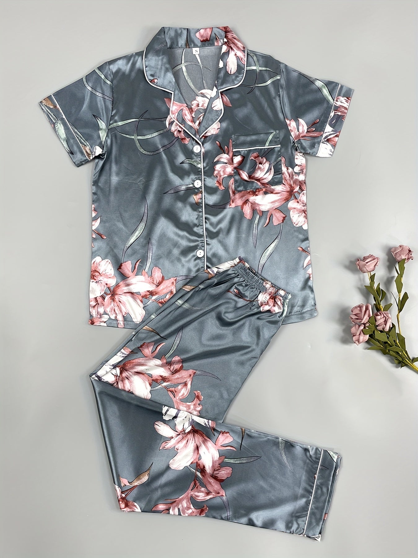 3 Sets Floral Print Pajama Set 🌸