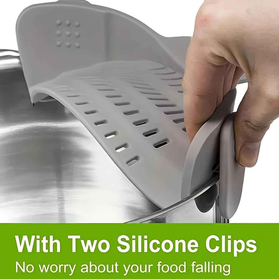 Silicone Clip Pot Strainer