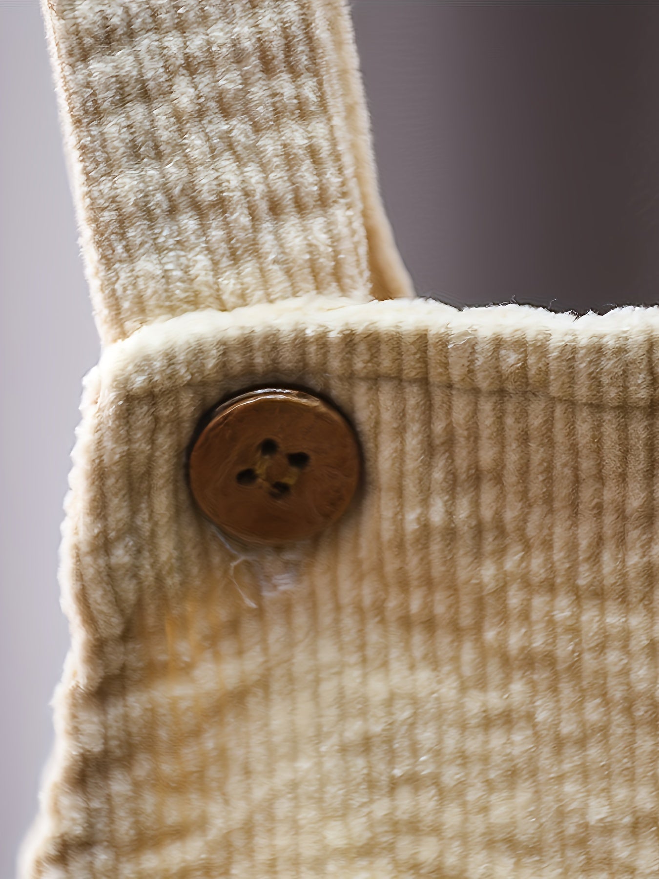 🐻 Adorable Baby's Corduroy Overalls: Cartoon Bear Patched Trousers 👶