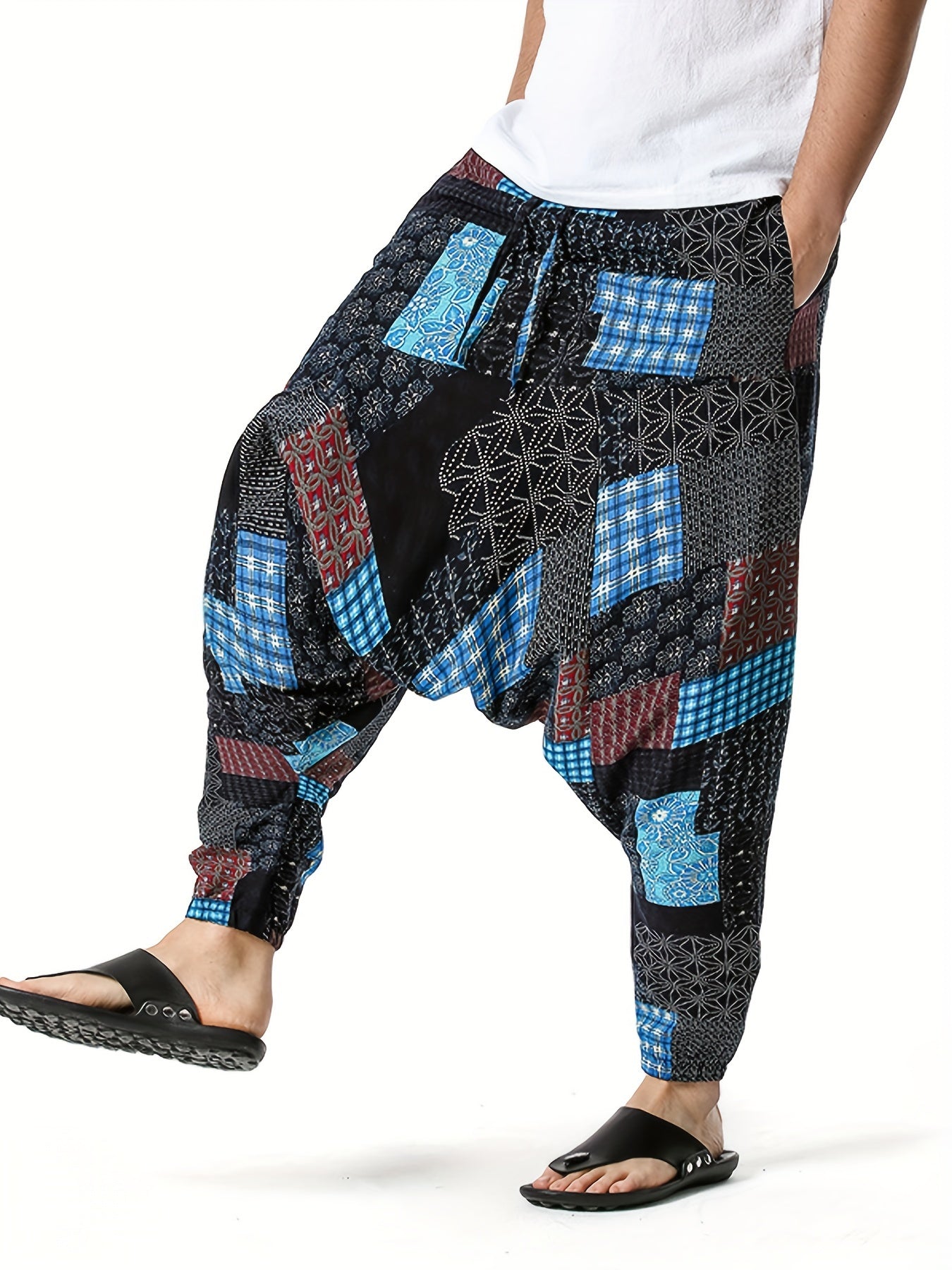 Urban Breeze Colorful Fans Pants