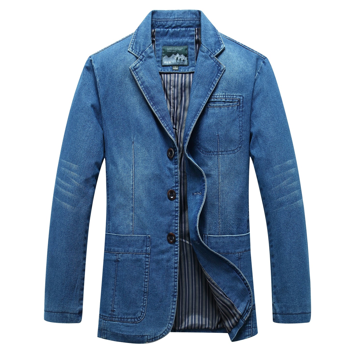 Urban Denim Casual Blazer