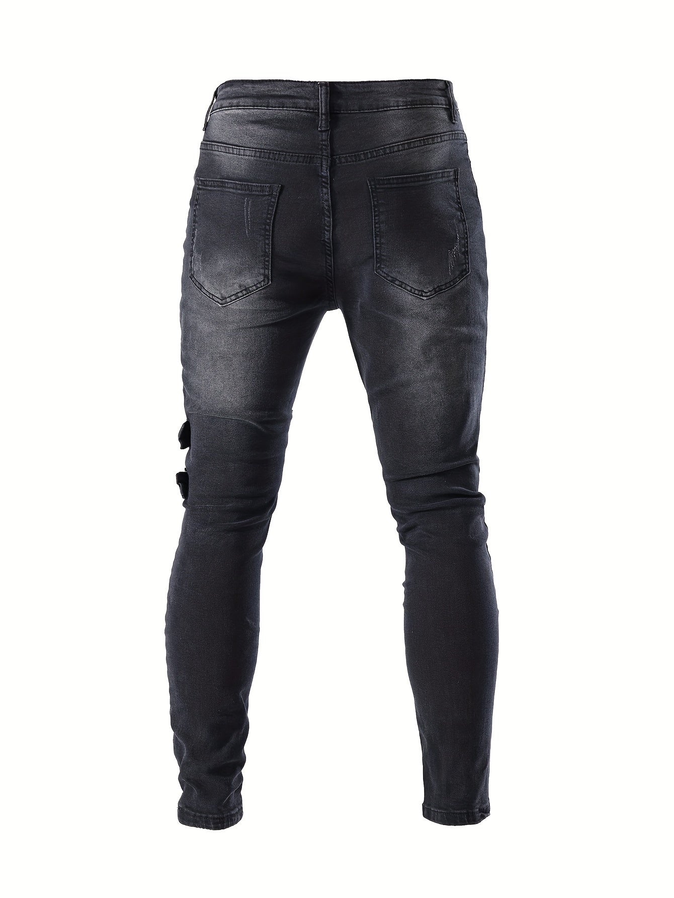 🛵 Trendy Men's Casual Skinny Biker Jeans 🛵