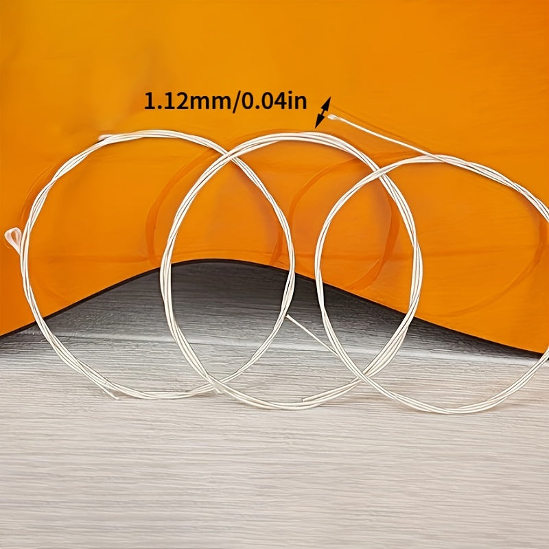 🎸 6pcs Nylon Silver Guitar Strings Set - For Classical Guitar 🎶