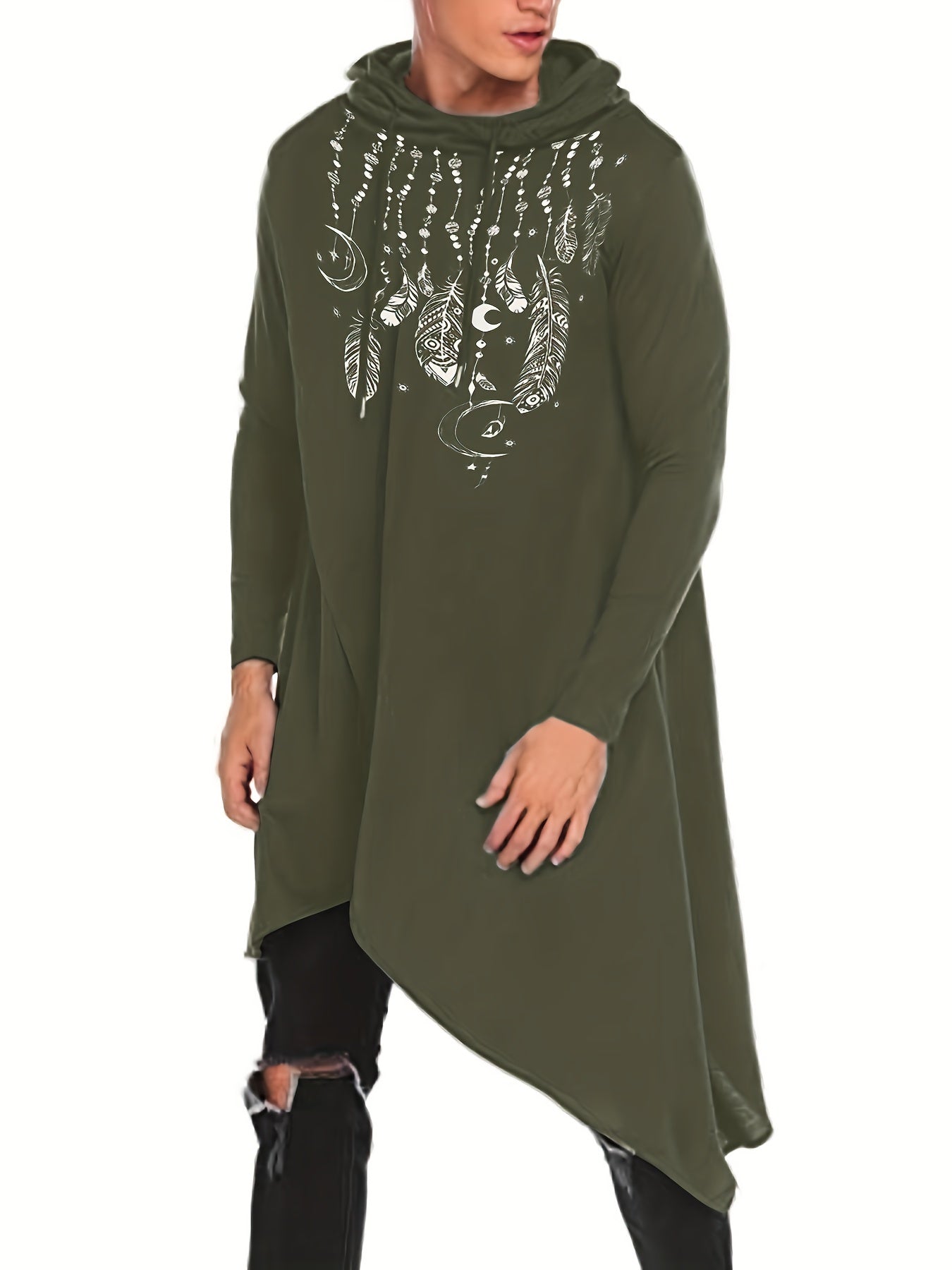 Asymmetric Cool Poncho Hoodie 🌧️🧥