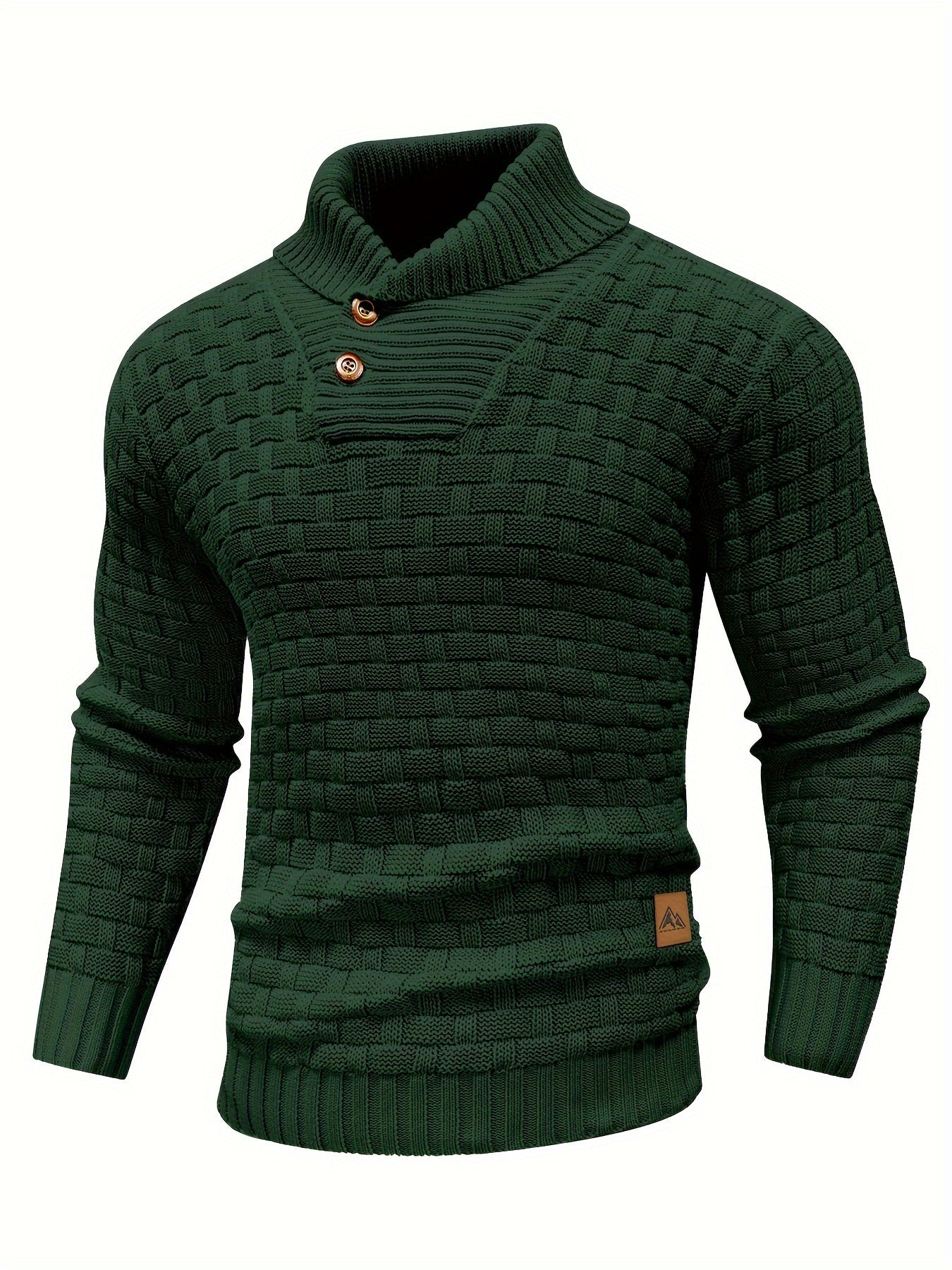 Men's Casual Waffle Pattern High Stretch Sweater 🍂✨