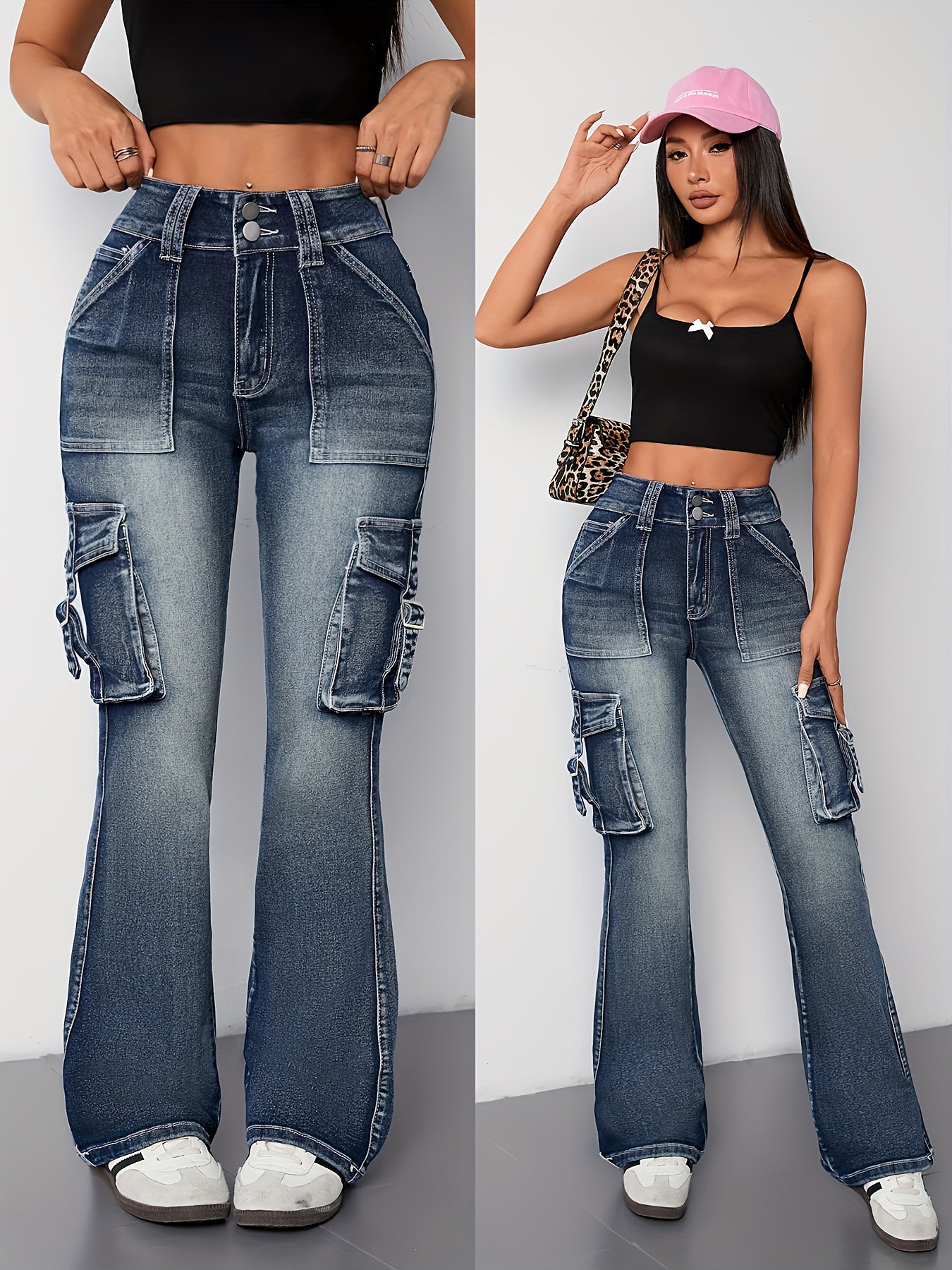 Vintage Vibes High-Waist Flare Jeans 🌟👖