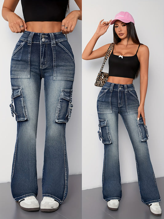 Vintage Vibes High-Waist Flare Jeans 🌟👖