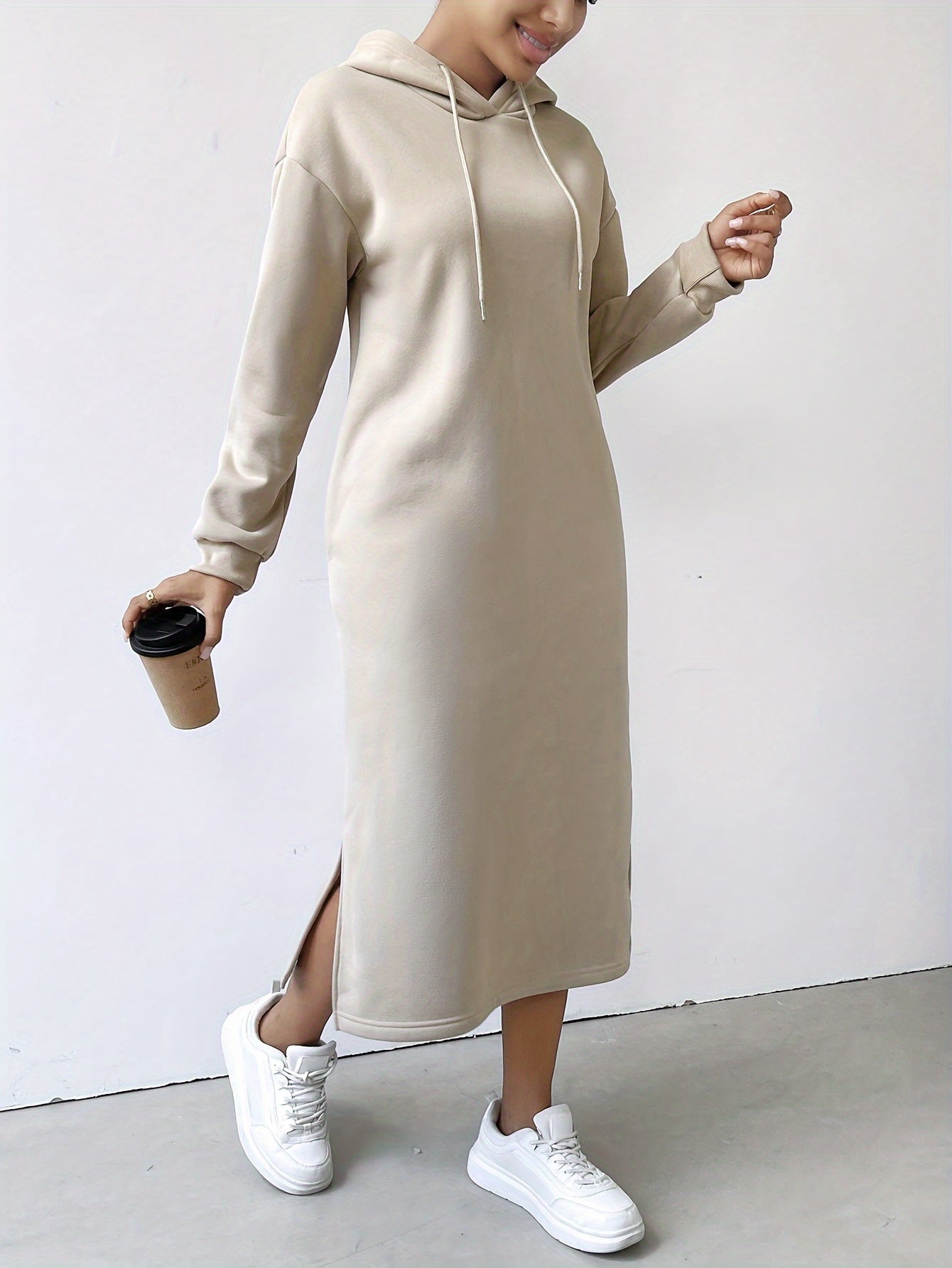 Urban Chill Hooded Sweatshirt Dress