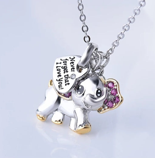 Cute Elephant Necklace: Adorable Fashion Accessory for Kids and Adults