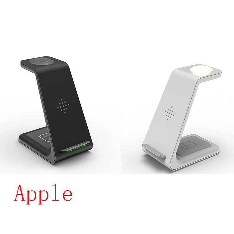 Quick Charge Trio: 3-in-1 Fast Charging Station with Wireless Charger Stand and Phone Holder