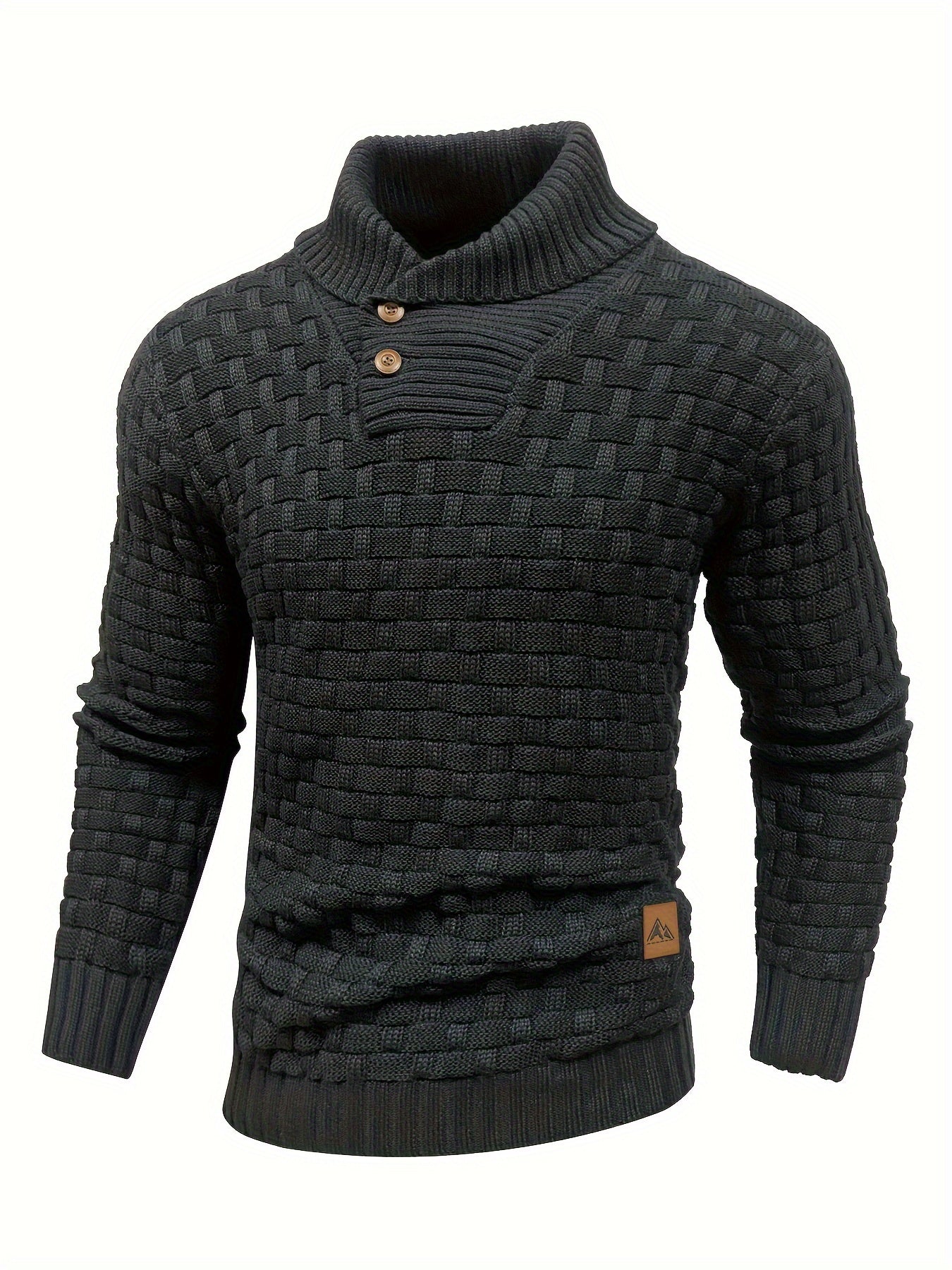 Men's Casual Waffle Pattern High Stretch Sweater 🍂✨