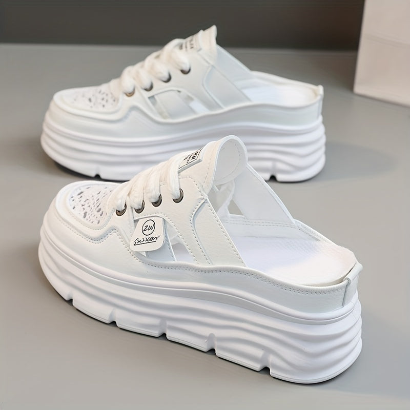 Women's Breathable Platform Mule Sneakers 🌼👟