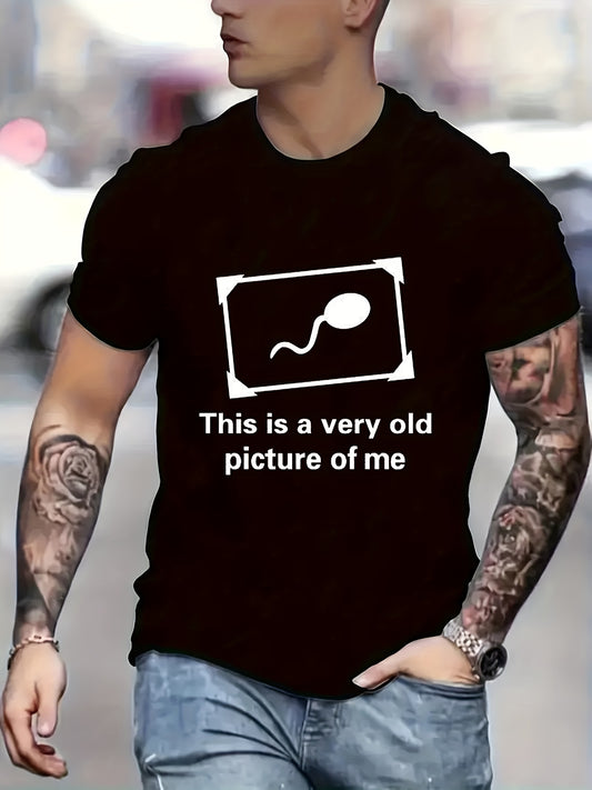 🧬 "This Is A Very Old Picture Of Me" & Sperm Graphic Print Tee 👕