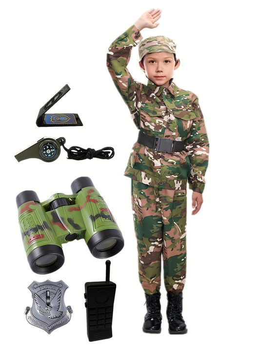 🎖️ Boys' Camouflage Soldier Costume Set 🕵️