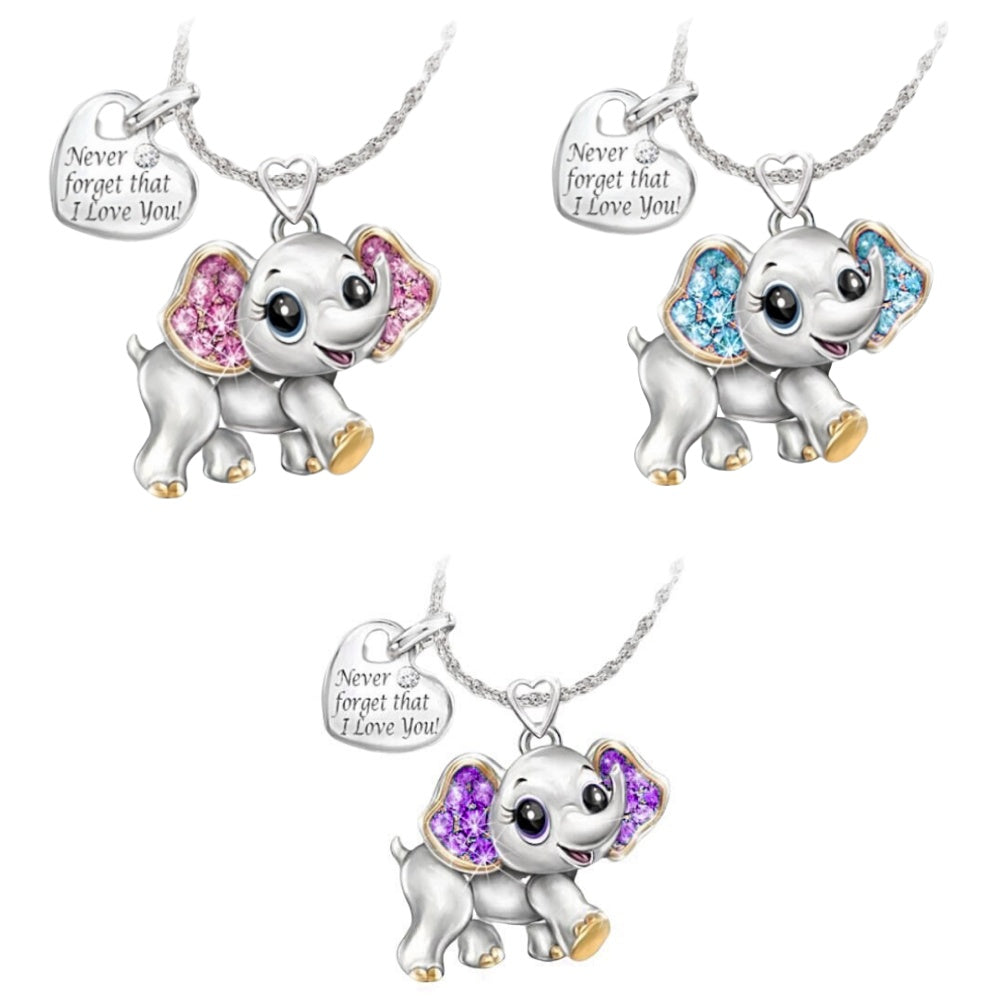 Cute Elephant Necklace: Adorable Fashion Accessory for Kids and Adults