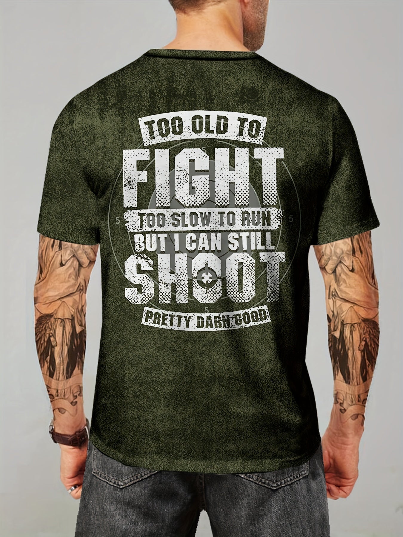 🏃‍♂️ Too Old to Fight, Too Slow to Run Graphic Tee 👕