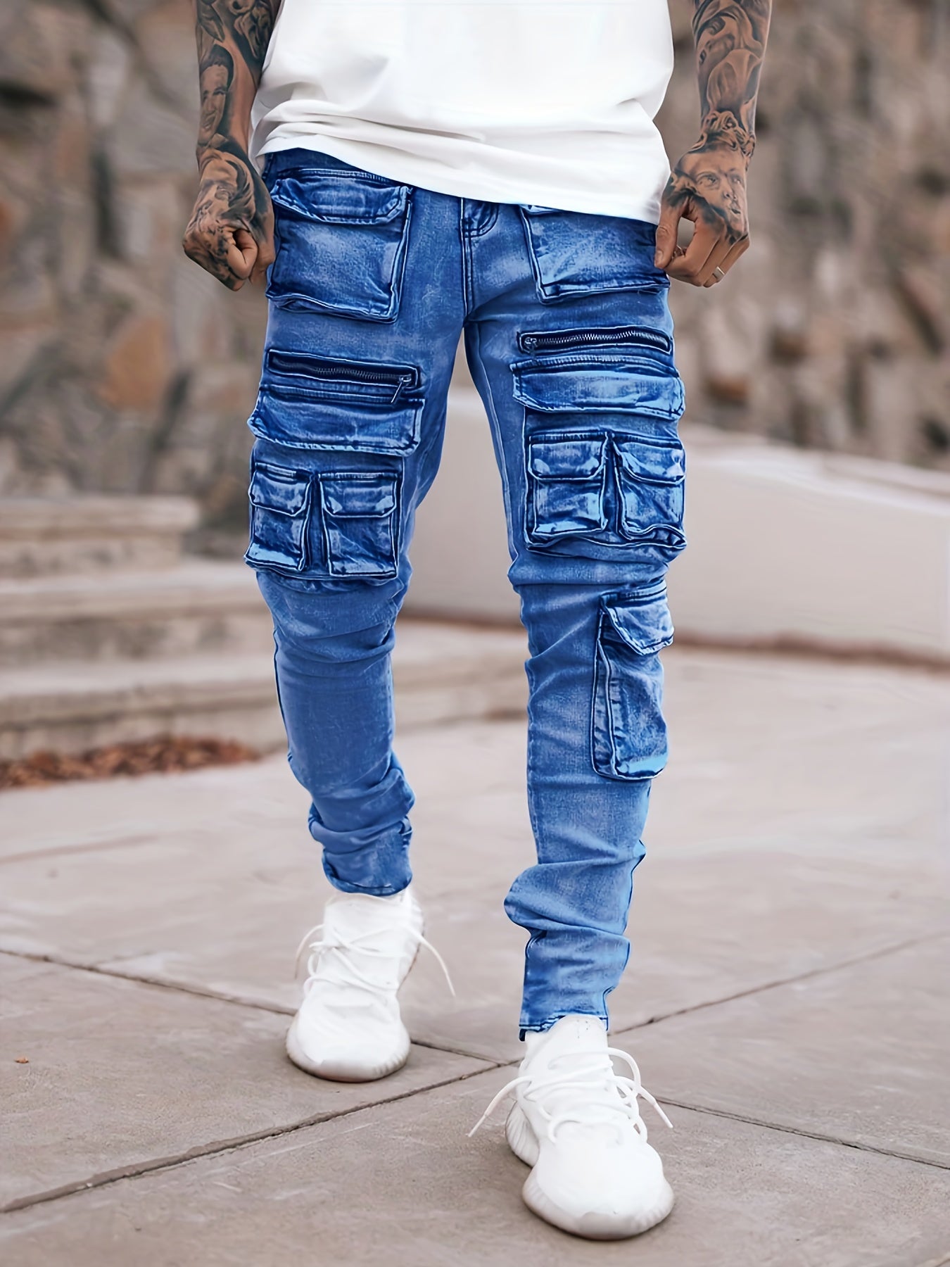 Urban Flex Skinny Harem Biker Jeans