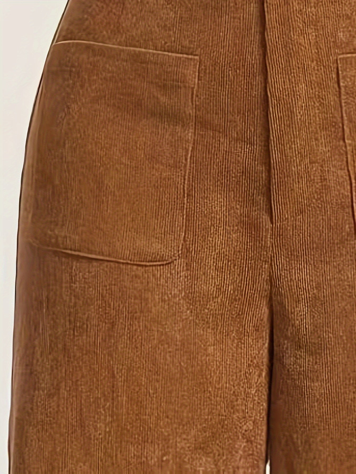 Retro Cord High-Waist Corduroy Pants