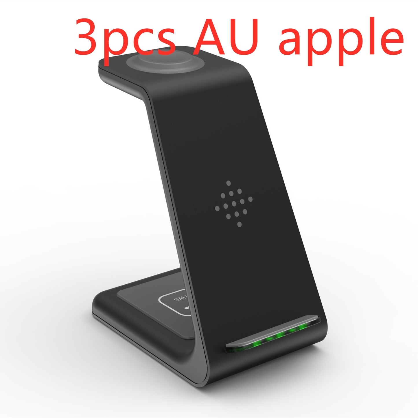 Quick Charge Trio: 3-in-1 Fast Charging Station with Wireless Charger Stand and Phone Holder