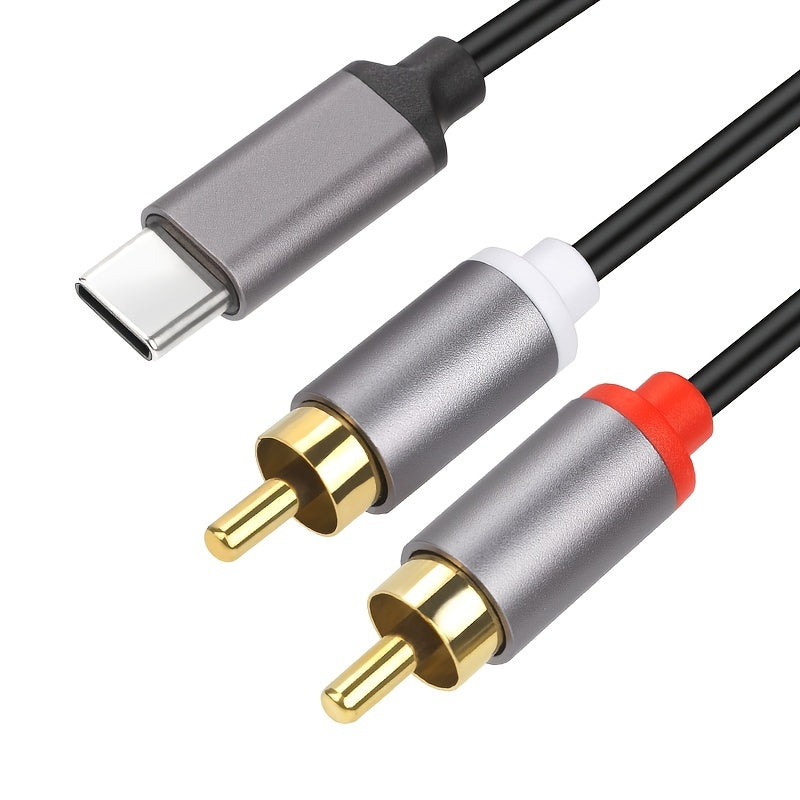 🎶 HiFi Connect Type-C to 2RCA Audio Cable 🔗