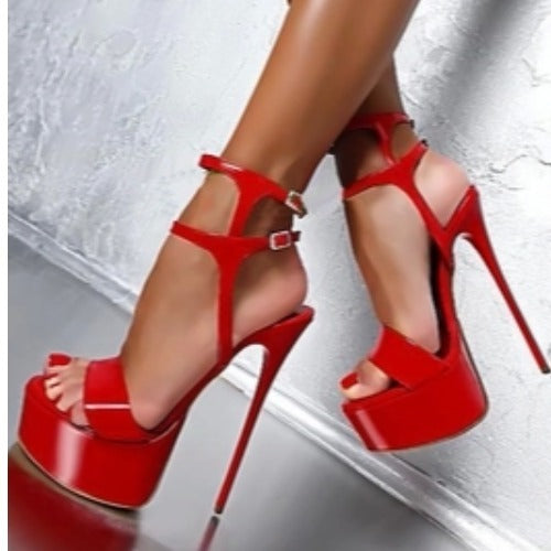 Women's summer stiletto platform high heels