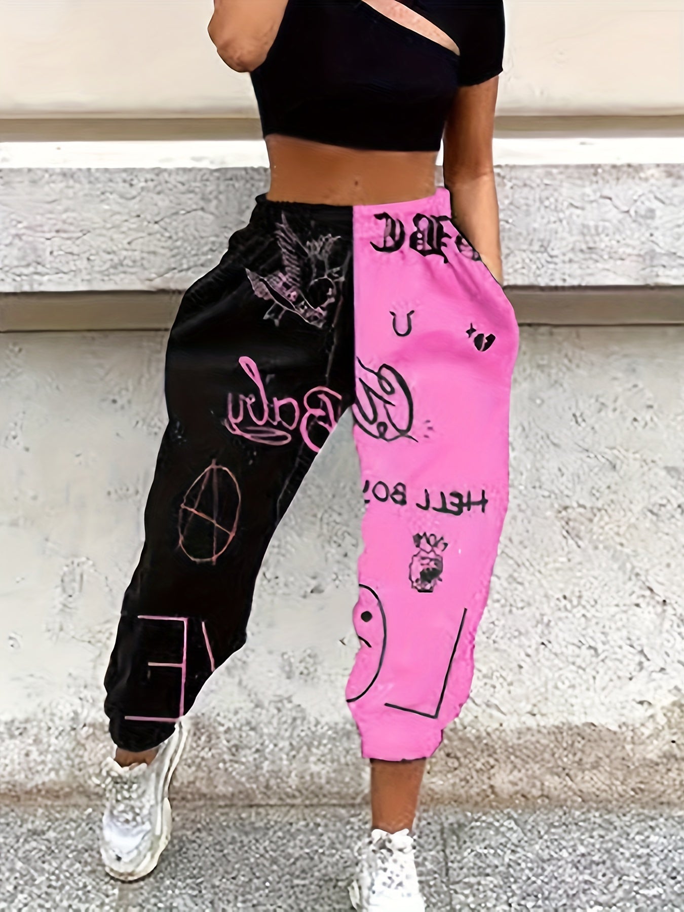 🎨 "Vibe Mode" Color-Block Drawstring Joggers 👖