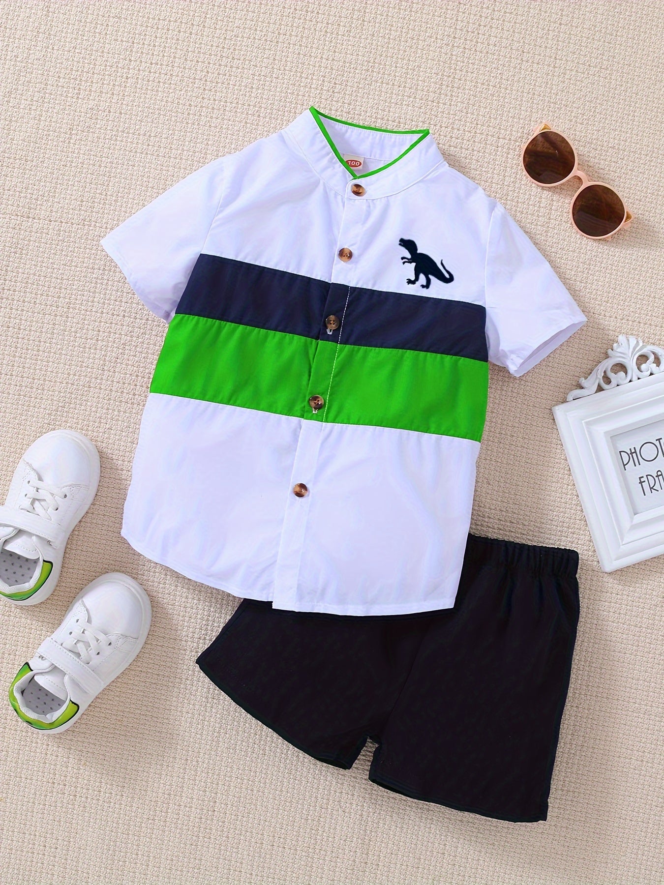 🦖 Dino Delight 2-Piece Boys' Outfit 🦖