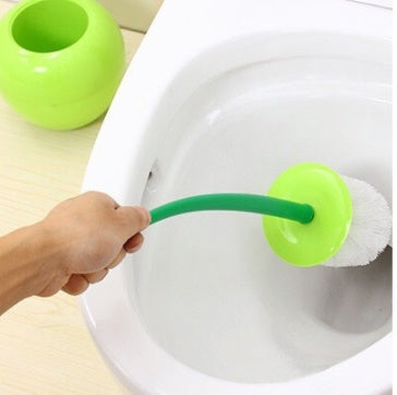 Long Handle Soft Hair Household Toilet Brush Cherry Toilet Brush Daily Necessities Creative Plastic Cleaning Brush Toilet Brush Set