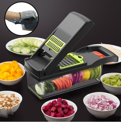 Veggie Master Kitchen Multi-Function Vegetable Cutting Artifact: Perfect for Dicing Fruit and Shredding Potatoes