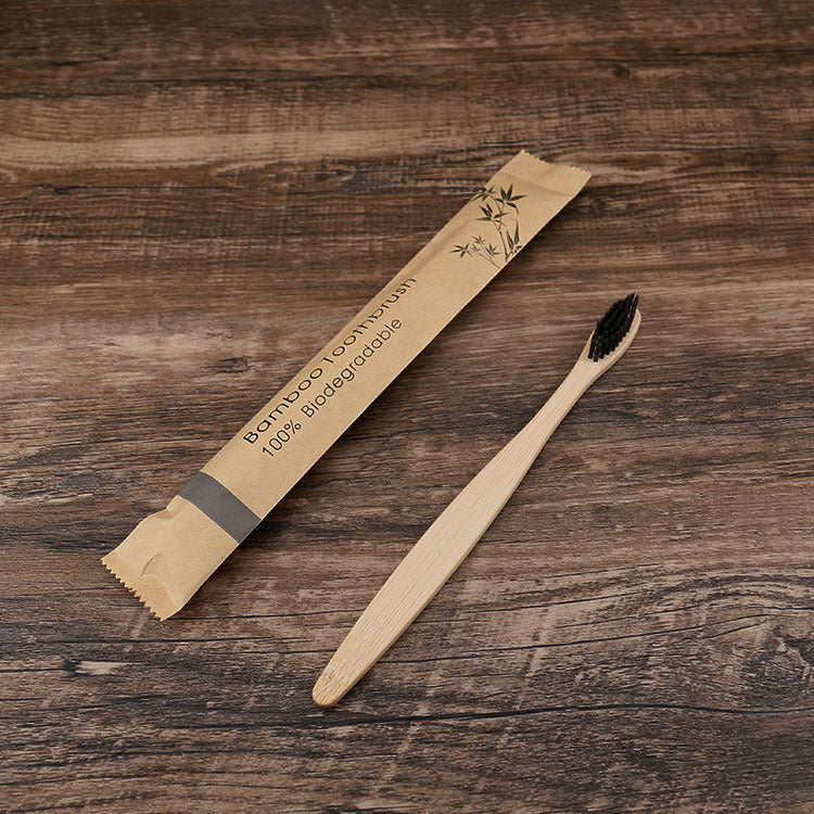 Eco-Friendly Bamboo Toothbrush with Kraft Paper Bag: Sustainable Oral Care Solution