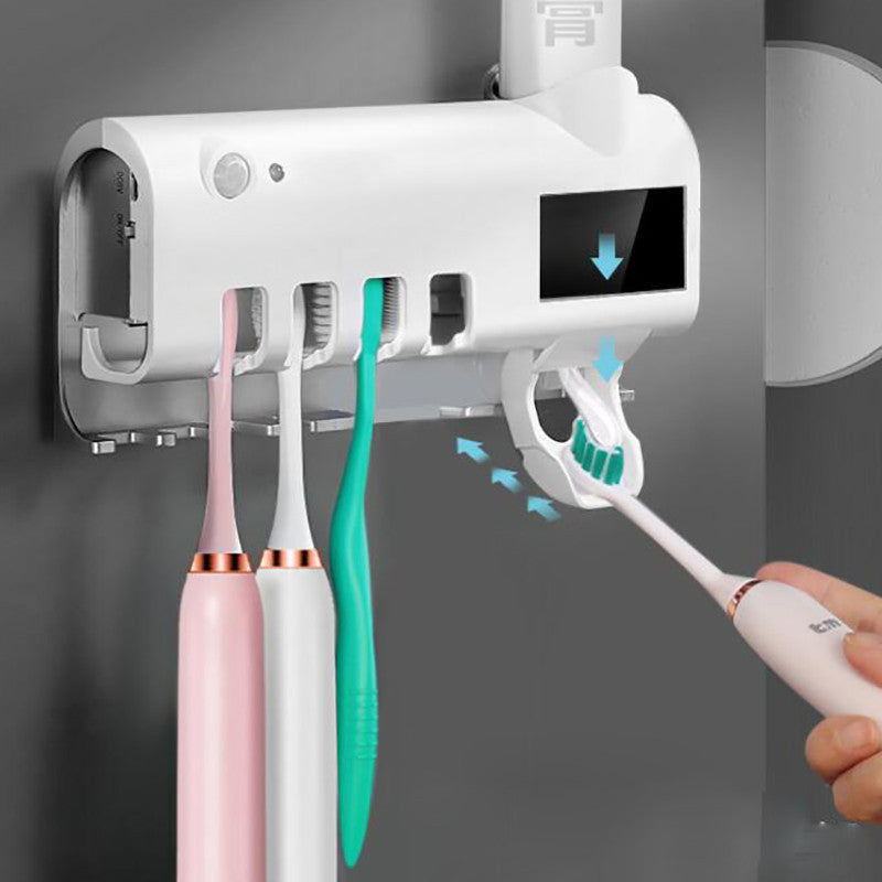 UV Clean Pro Intelligent Toothbrush Sterilizer and Toothpaste Dispenser: Advanced Dental Hygiene Solution