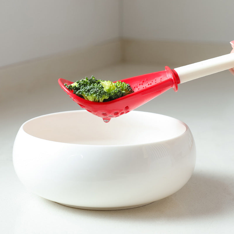 Grind & Drain Multifunctional Kitchen Tool: All-in-One Colander, Grinder, and Draining Spoon