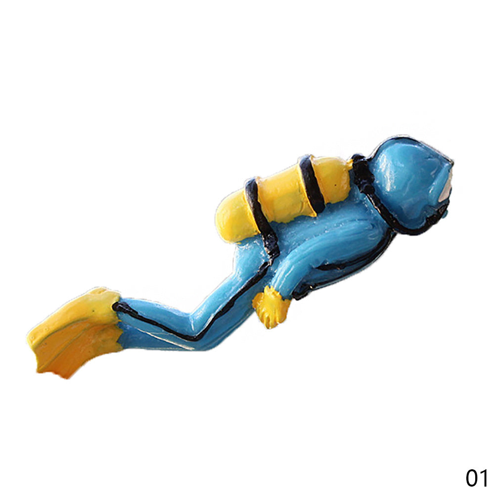 Aqua Vibe Diver: Colorful Aquarium Ornament 🐠