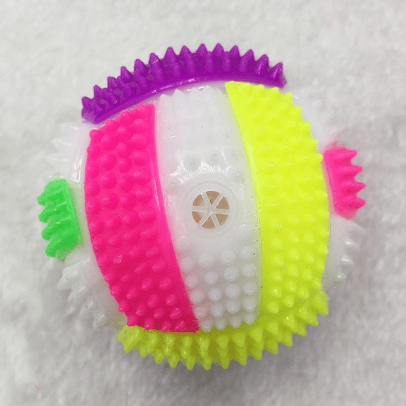 Glow Bounce Rainbow Molar Ball 🐾✨