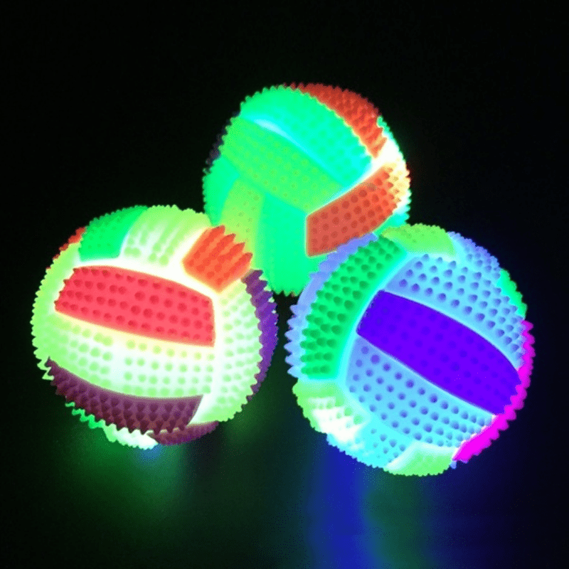 Glow Bounce Rainbow Molar Ball 🐾✨