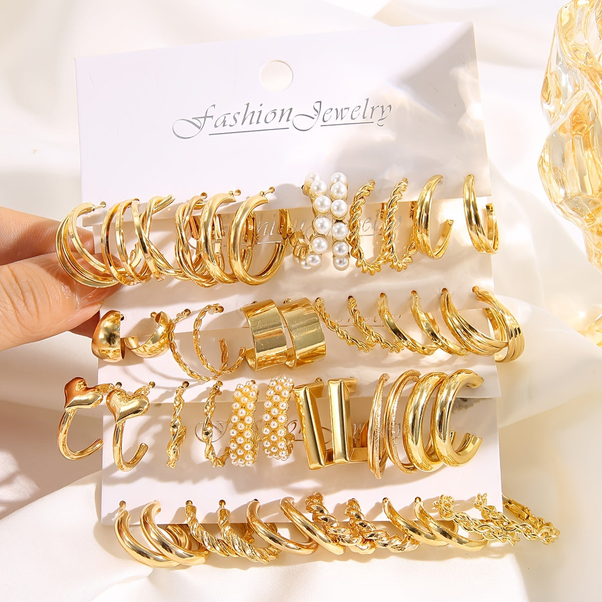 48-Piece Delicate Hoop Earrings Set 💫✨