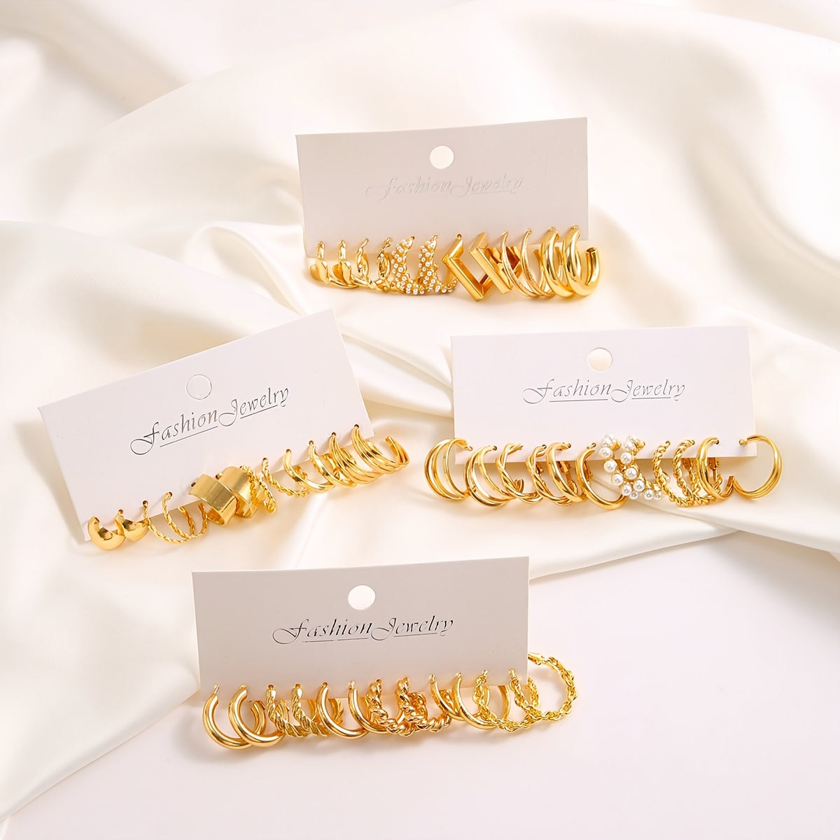 48-Piece Delicate Hoop Earrings Set 💫✨