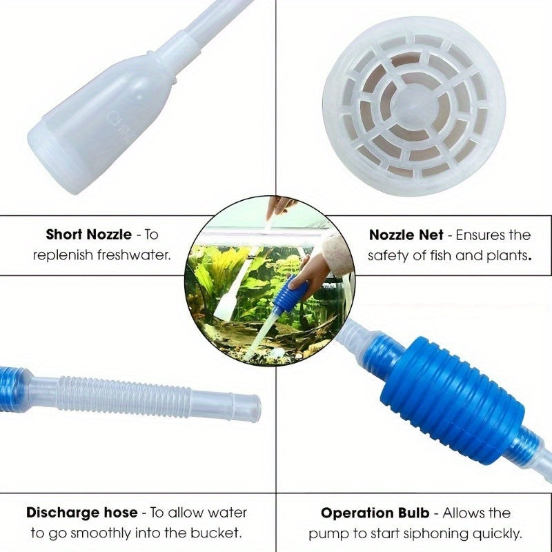 🌊 Aqua Sweep Siphon: Quick Water & Gravel Cleaner 🧼