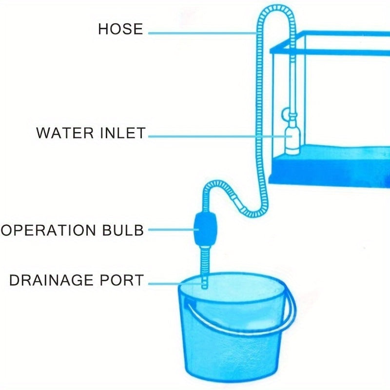 🌊 Aqua Sweep Siphon: Quick Water & Gravel Cleaner 🧼