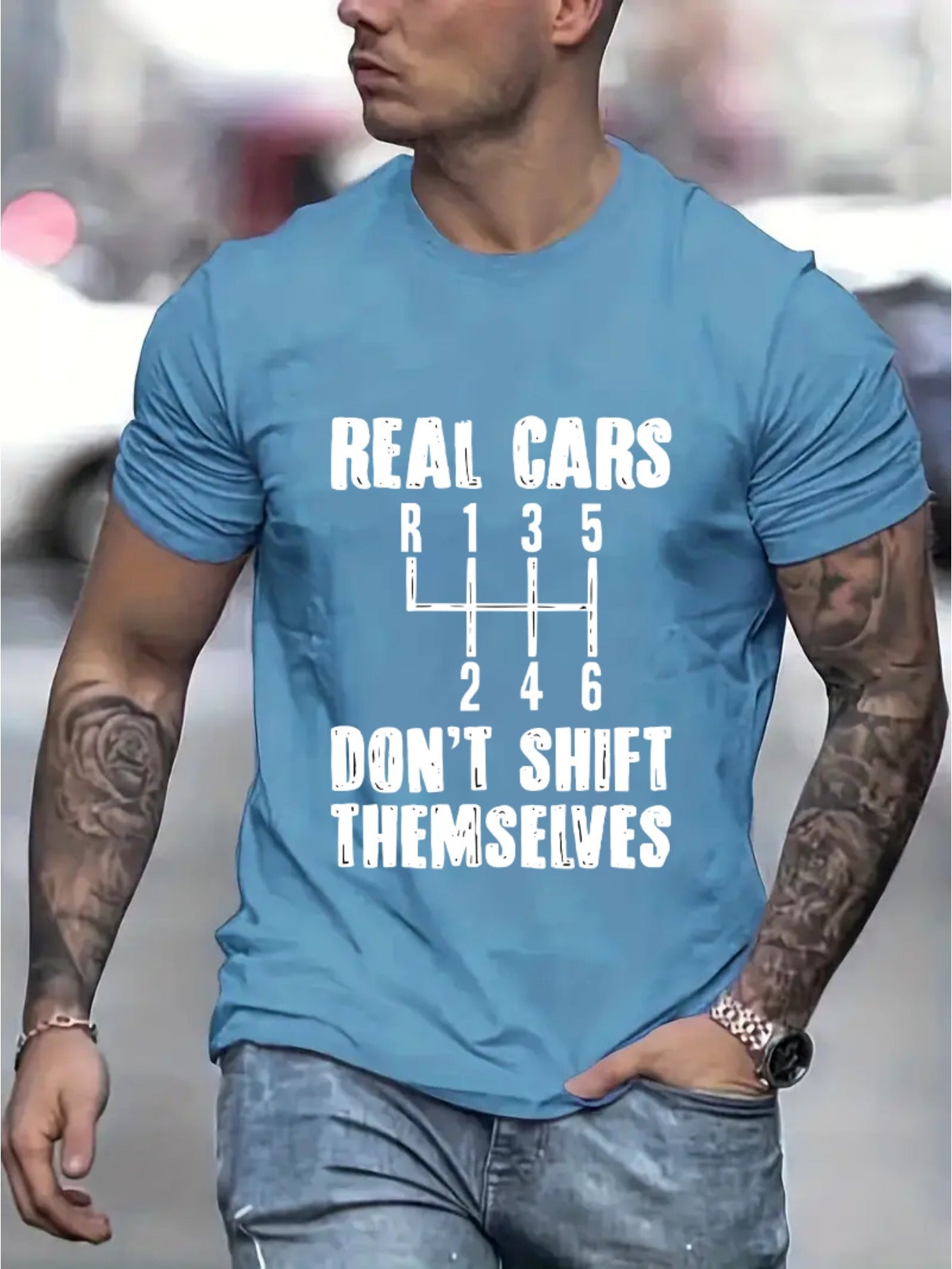 Real Cars Don’t Shift Themselves Tee