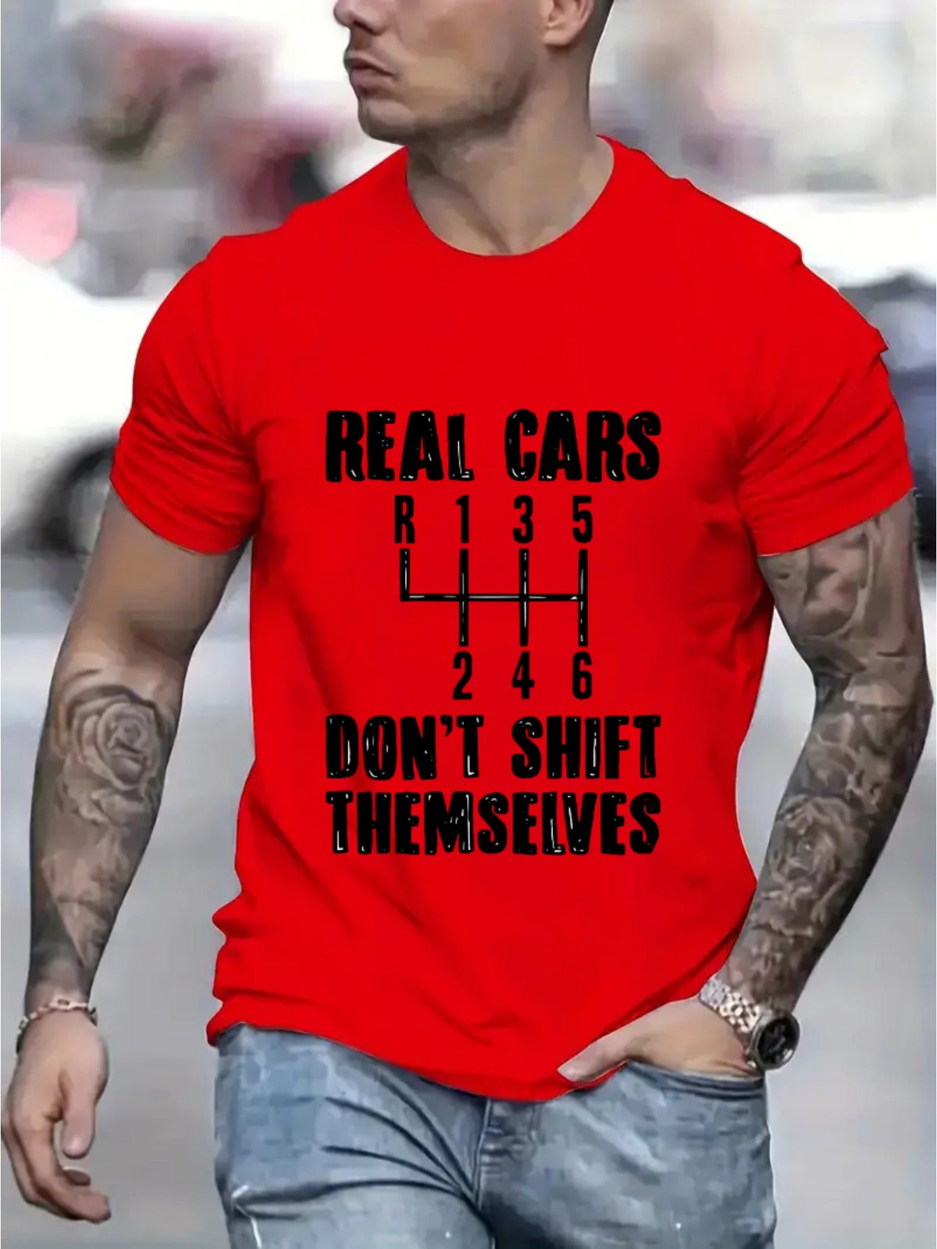 Real Cars Don’t Shift Themselves Tee