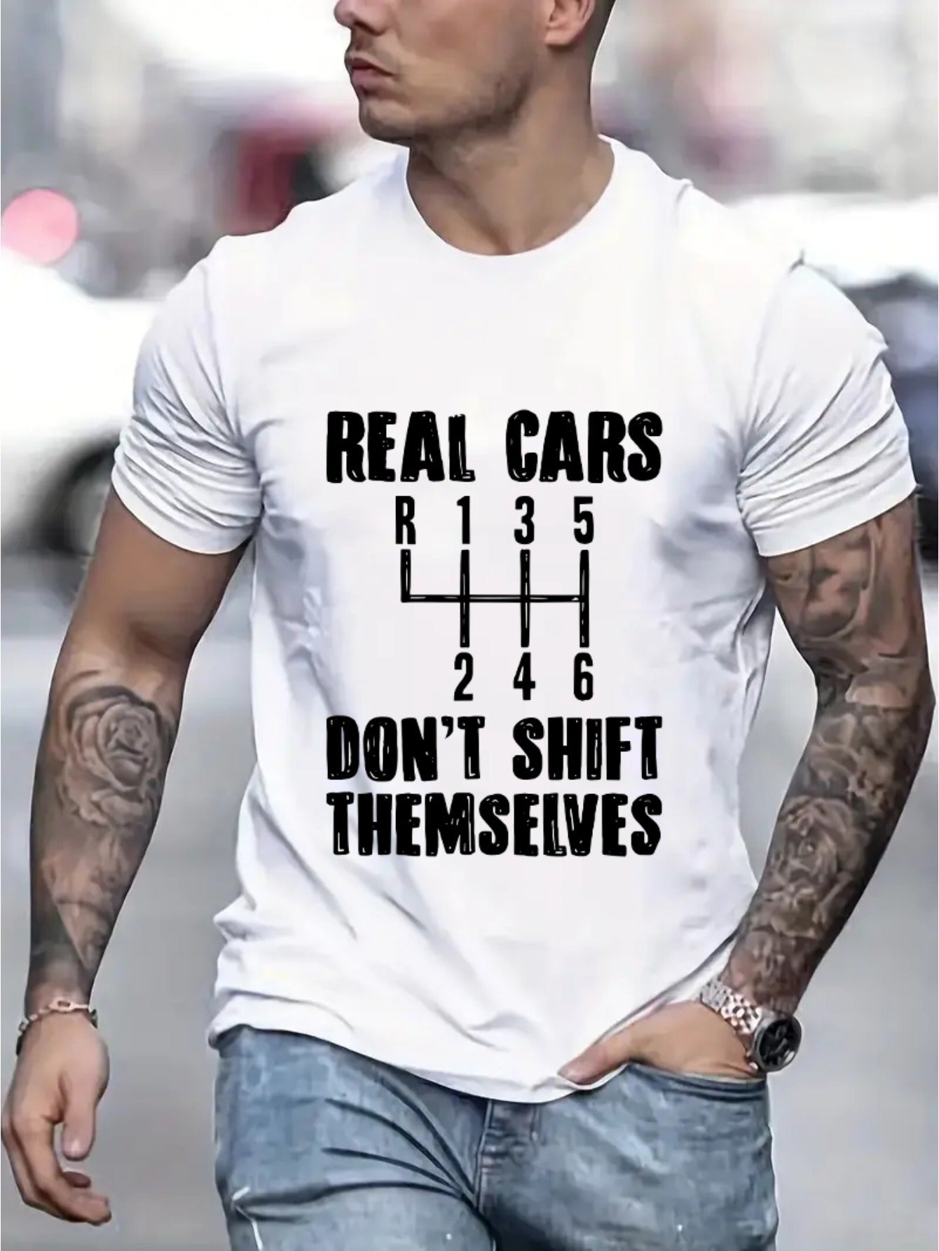 Real Cars Don’t Shift Themselves Tee