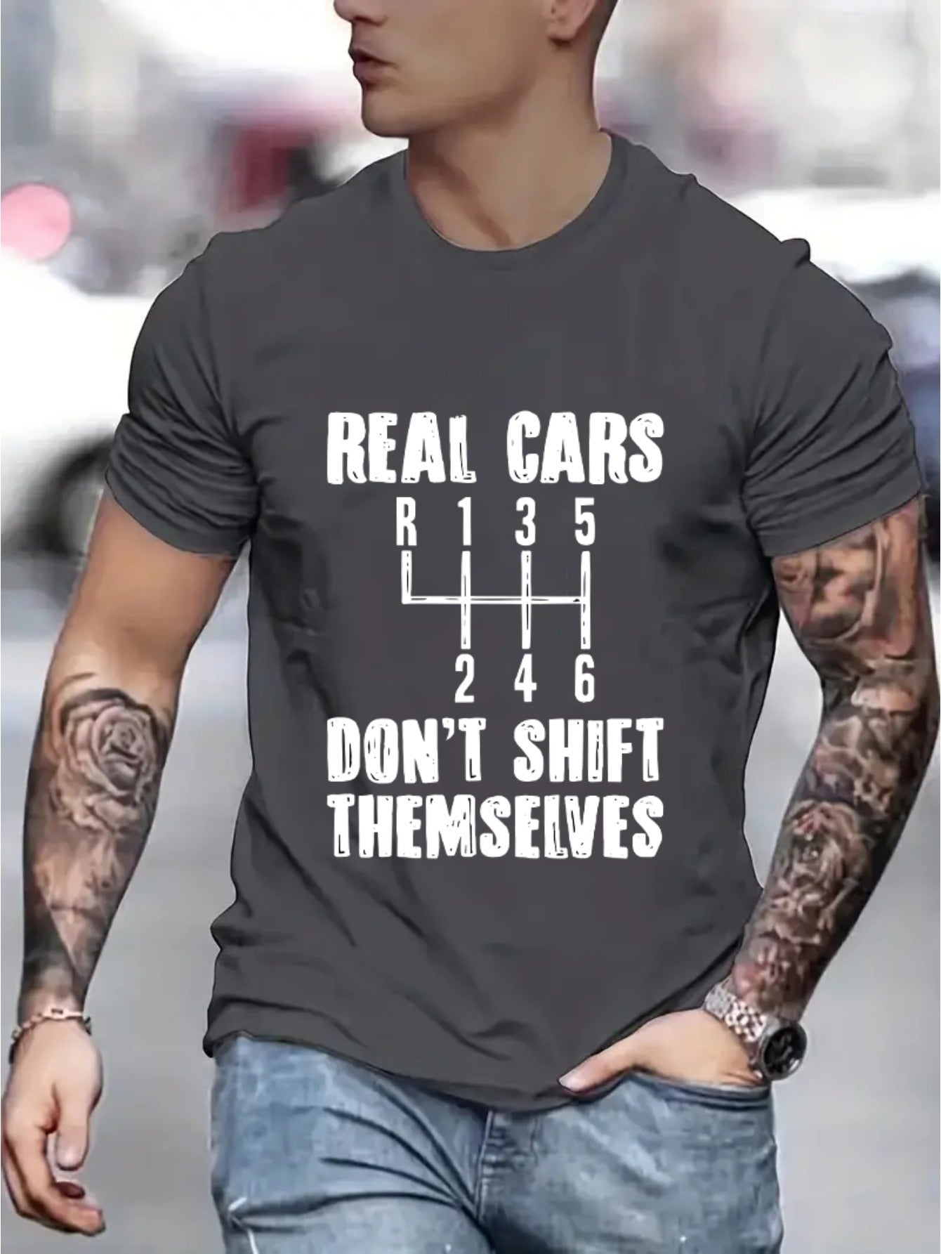 Real Cars Don’t Shift Themselves Tee