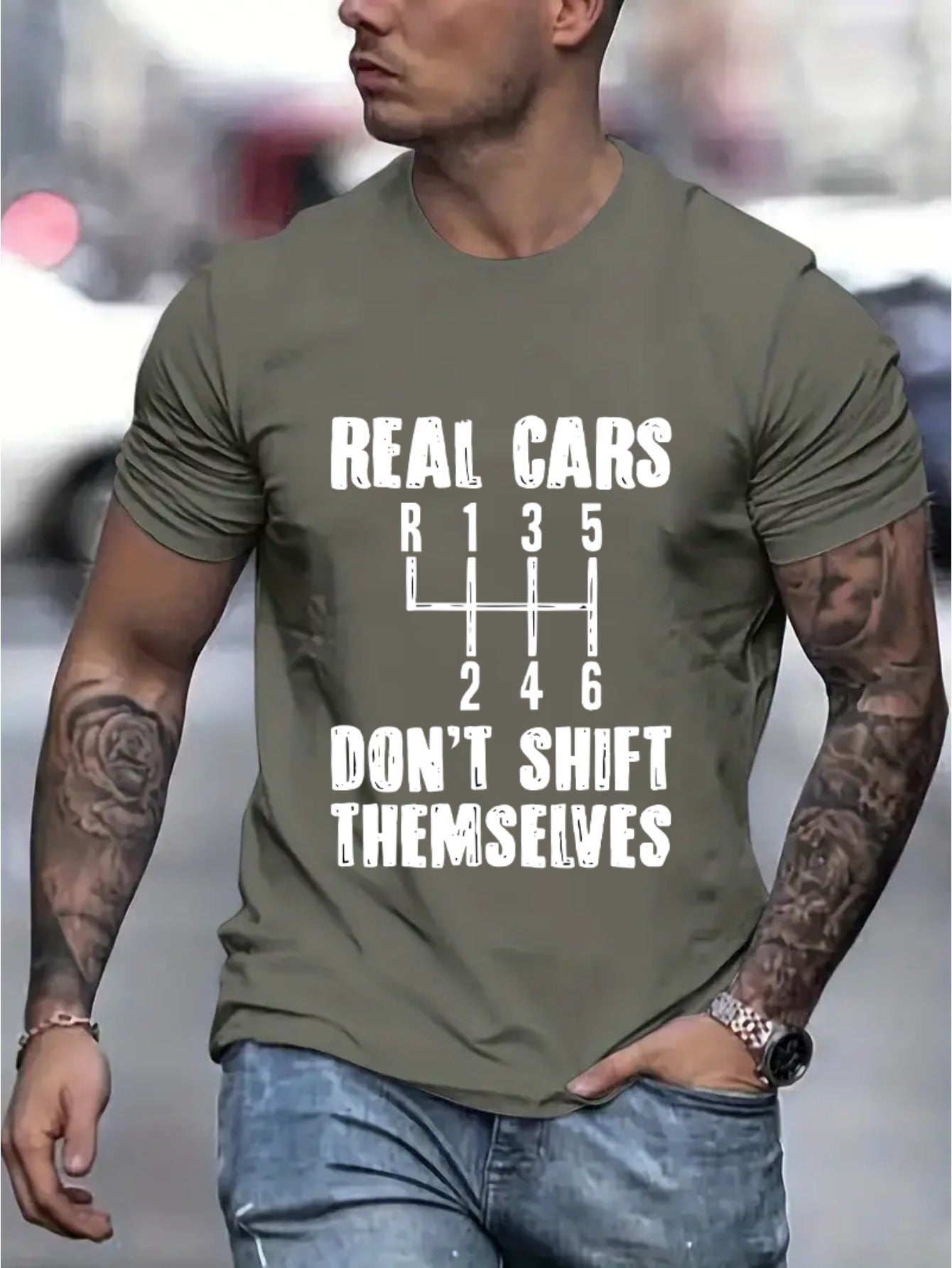 Real Cars Don’t Shift Themselves Tee