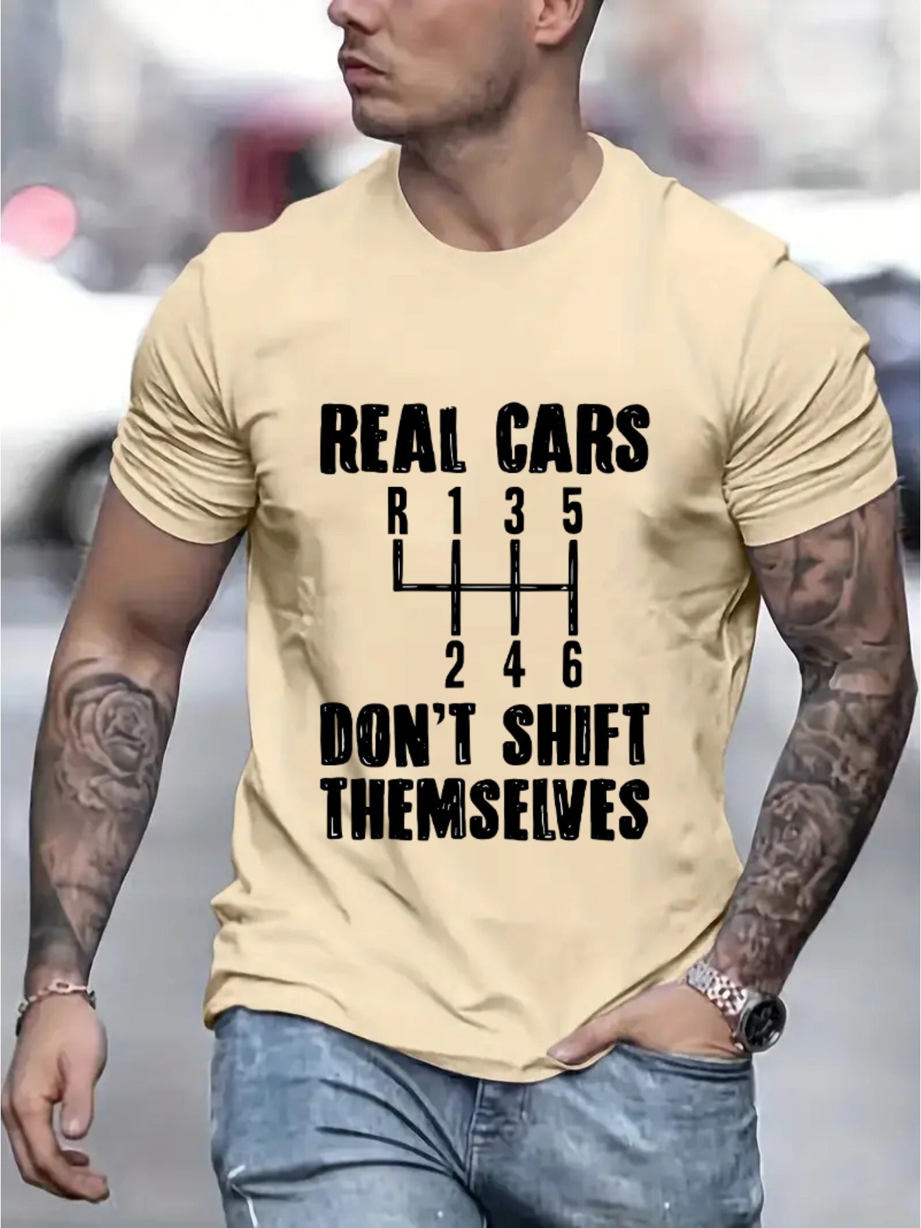 Real Cars Don’t Shift Themselves Tee