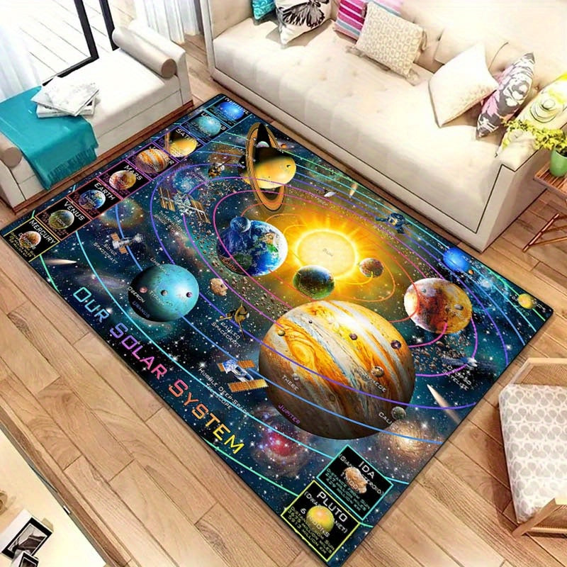 🌍 Astro Orbit: Solar System Area Rug 🚀