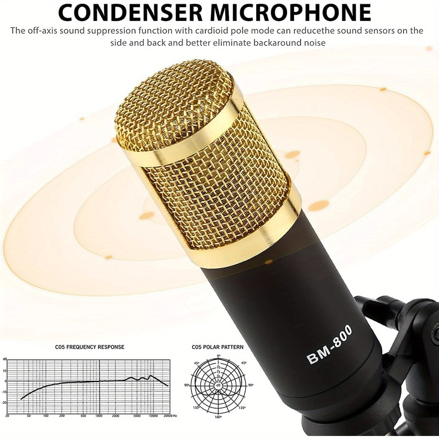 🎙️ Podcast Microphone Bundle - Professional Audio Mixer & BM-800 Condenser Mic 🎛️