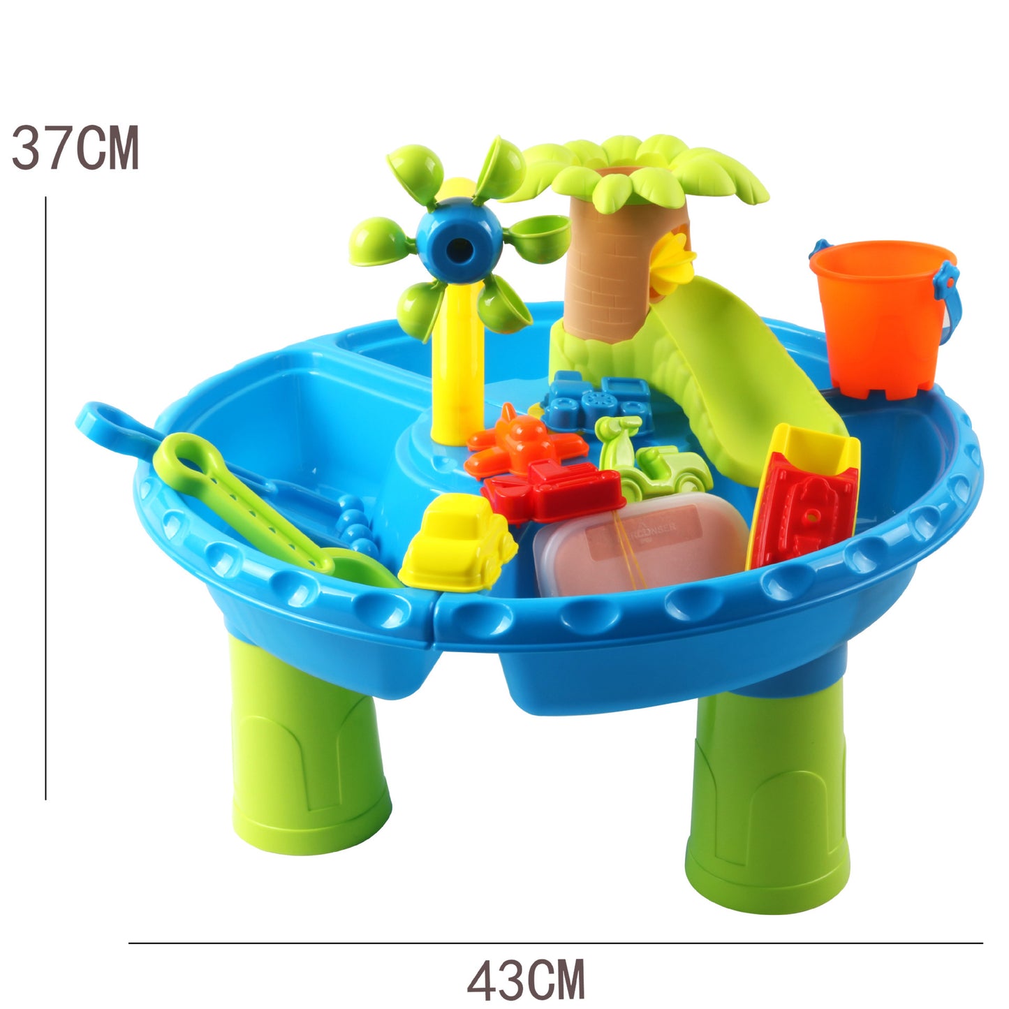 Beach Platform Round Table Sand Digging And Water Playing Tools