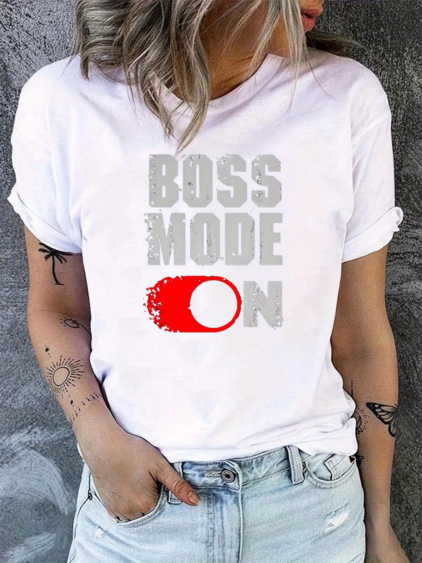 Boss Mode Crew Neck Tee 💼🚀