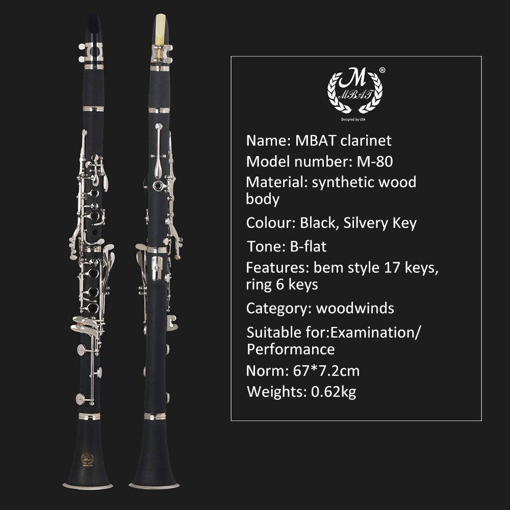 🎵 MBAT M-80 Clarinet - Elegant & Performance-Ready 🎵